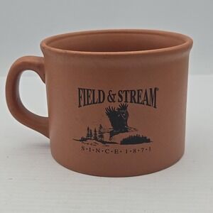 Field And‎ Stream Large 16 oz Terracotta Coffee Tea Cocoa Mug Outdoor Adventures